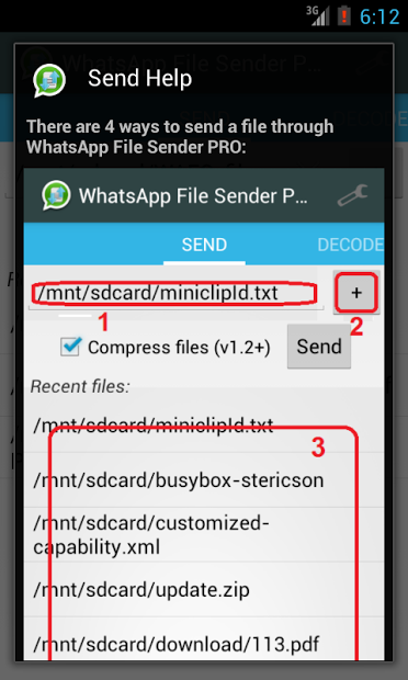 WhatsApp File Sender PRO