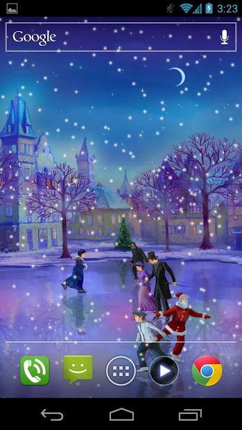 Christmas Rink Live Wallpaper