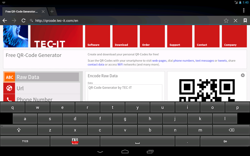 Barcodescanner Keyboard