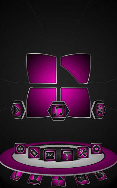 Next launcher theme Soft pink