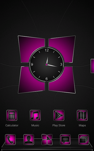 Next launcher theme Soft pink