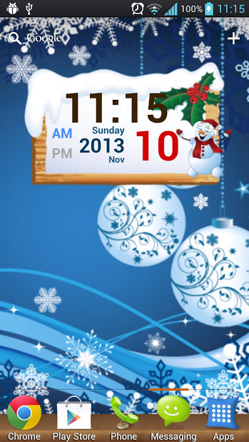 Christmas Free Digital Clock