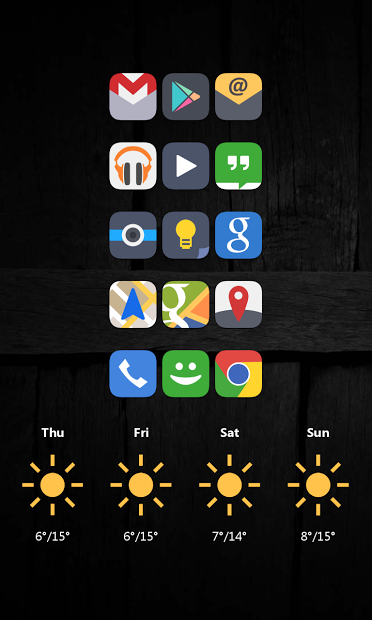 Flat iOS 7 Go Apex Nova Theme