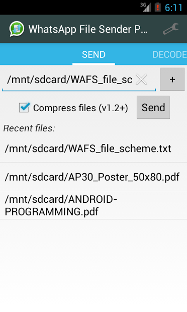 WhatsApp File Sender PRO