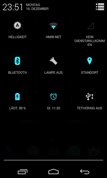 BetterKat CM11 Theme Cyan X