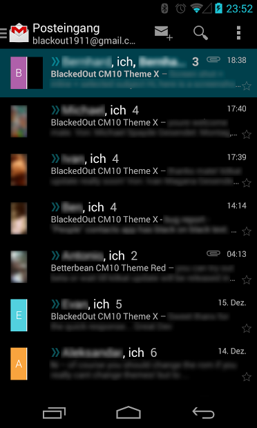 BetterKat CM11 Theme Cyan X