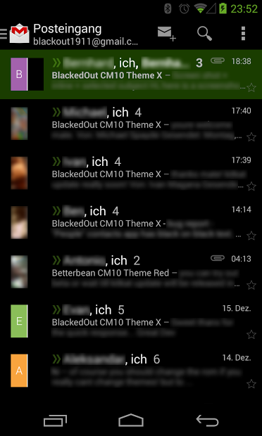 BetterKat CM11 Theme Green X