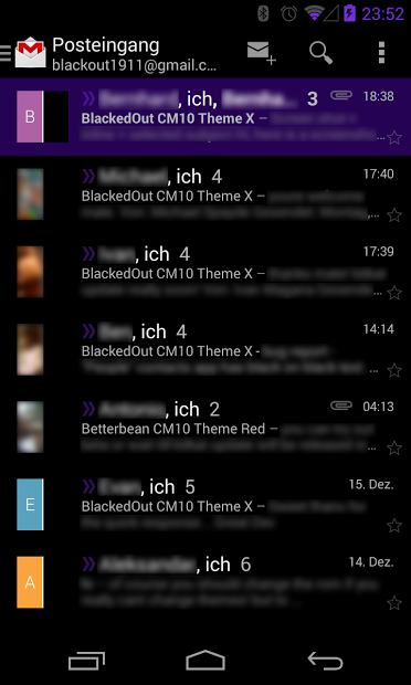 BetterKat CM11 Theme Purple X