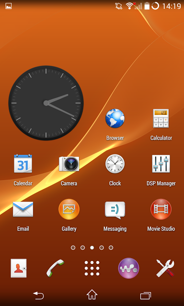 CM11 Sony XPERIA Orange theme