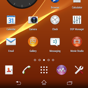 CM11 Sony XPERIA Orange theme 2.2.3