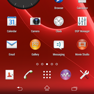 CM11 Sony XPERIA Z Red theme 2.2.3