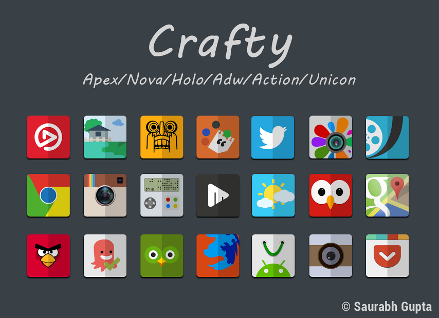 Crafty HD Multilauncher Theme