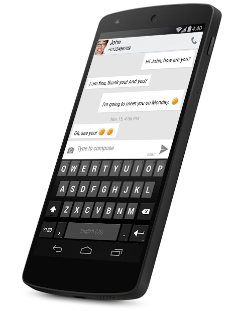 Go SMS KitKat Nexus 5 Theme