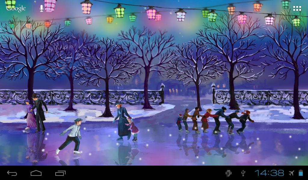 Christmas Rink Live Wallpaper