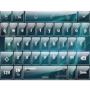 Glass Aqua TouchPal Theme Skin 6.0