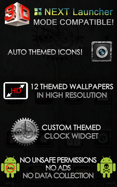 Next Launcher Theme Industrial