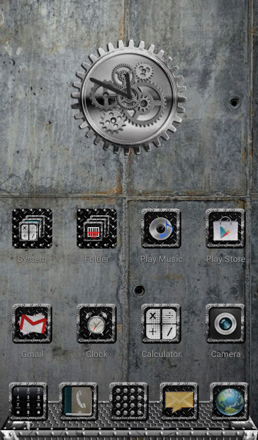 Next Launcher Theme Industrial