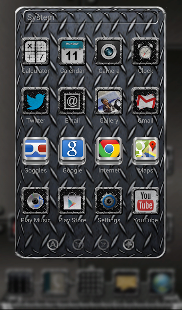 Next Launcher Theme Industrial