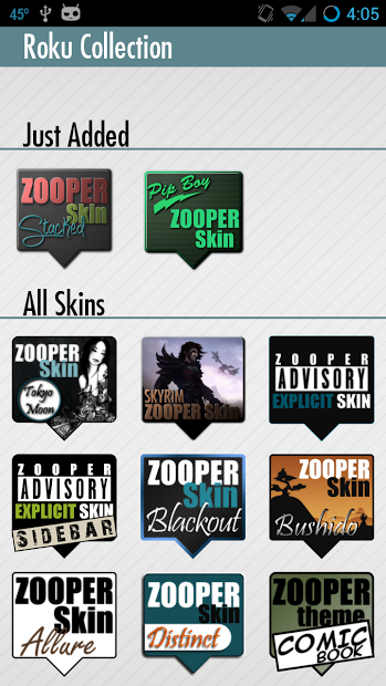 Roku's Zooper Collection