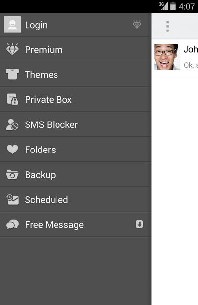 Go SMS KitKat Nexus 5 Theme