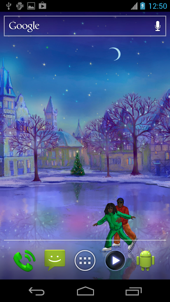 Christmas Rink Live Wallpaper