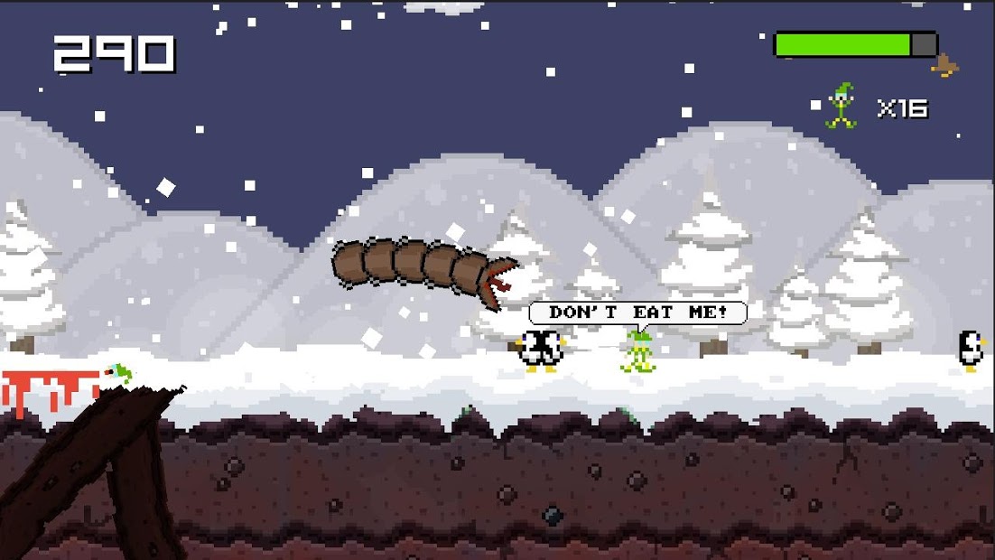 Super Mega Worm Vs Santa Saga