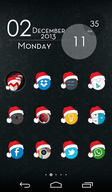 Xmas Cyrcle Icons Apex Nova