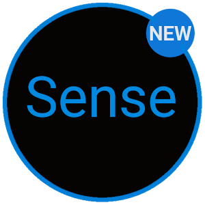 Sense 7 Black/Blue cm12 theme 1.11